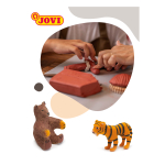 Паста для моделирования JOVI, отвердевающая, терракотовый, 250г, вакуумный пакет