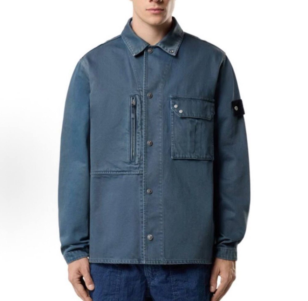 Куртка Stone Island Light Bull Denim Indigo TC