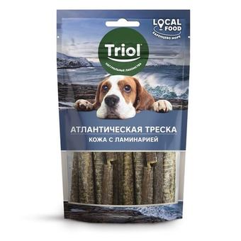 LOCAL FOOD Лакомство Triol для собак "Кожа атлантической трески с ламинарией", 40г