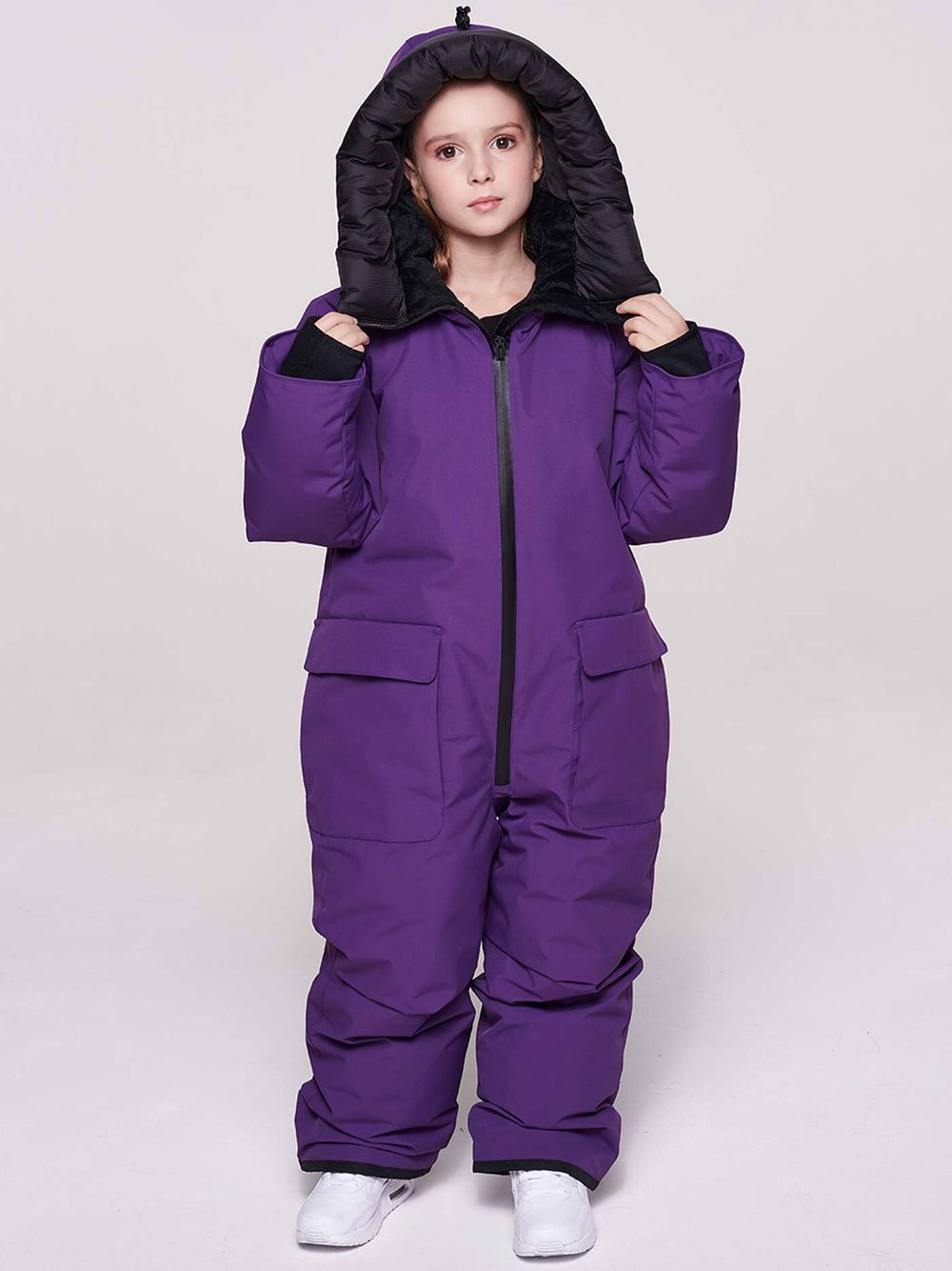 Комбинезон детский пуховый BASK kids YETI фиолетовый