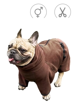 Флисовый комбинезон для французского бульдога