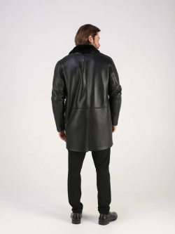 Дубленка зимняя натуральная длинная куртка