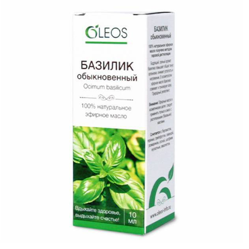Масло эфирное Базилик обыкновенный 10 мл Oleos