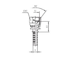 Фитинг DN 16 JIC (Г) 7/8