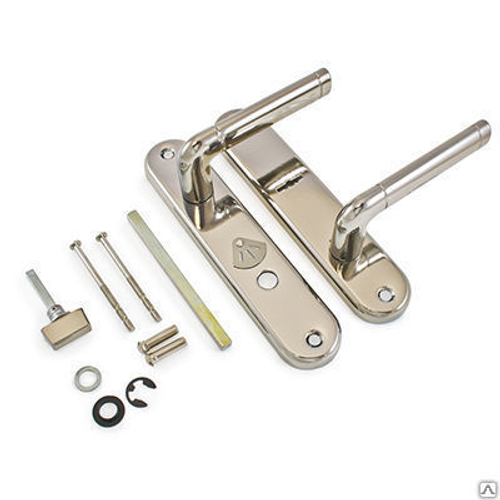 Ручки комплект РФ 66-022П/125.У4  70148 черный жемчуг ПРАВАЯ Рязань с Защелкой /7845