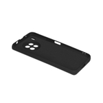 Силиконовый чехол с микрофиброй для Honor 50 Lite black DF