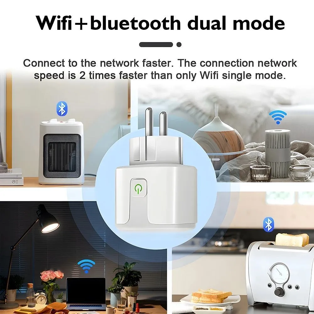 Умная розетка Tuya 20A / розетка с Алисой и WIFI