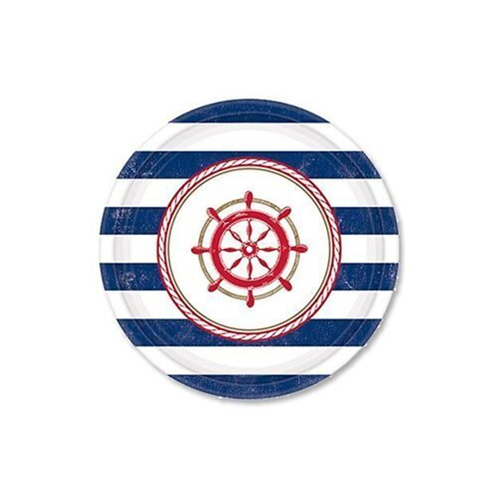 Тарелки малые Морская, 8 штук