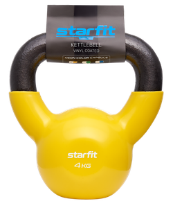 Гиря виниловая DB-401, 4 кг, желтый