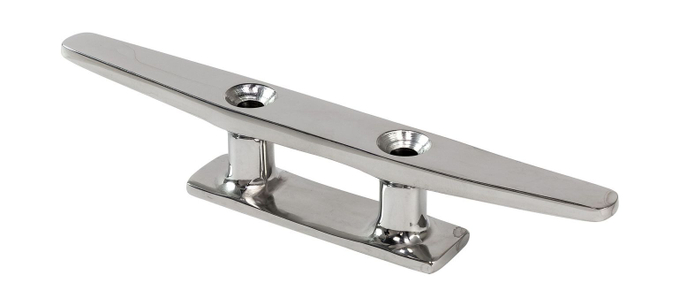 Утка швартовая низкопрофильная 200 мм, нержавеющая