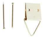 ПЕТЛЯ Д/КАРТИНЫ СТРОЙБАТ 18Х28ММ ЛАТУНИРОВАН 7ШТ 24891