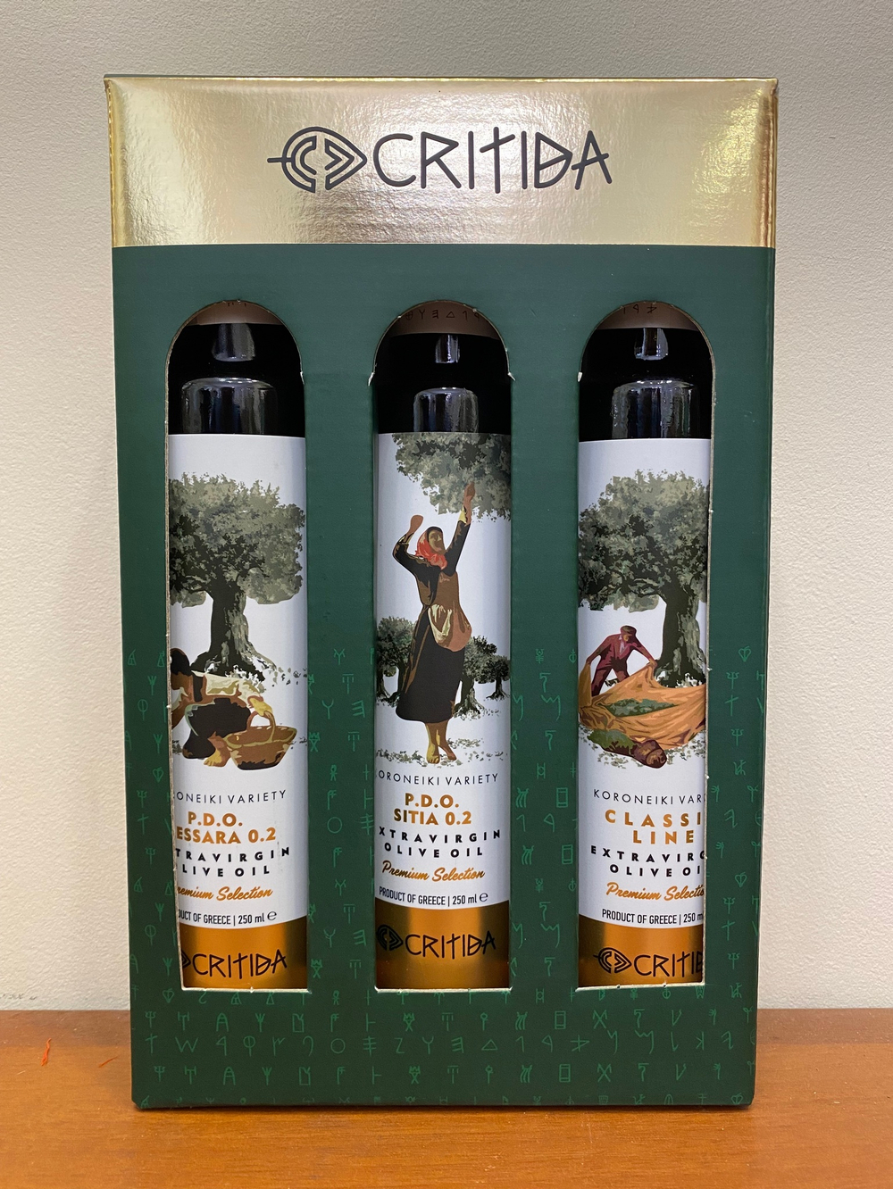 Набор Оливкового масла , c/б, 3* 250мл, Греция