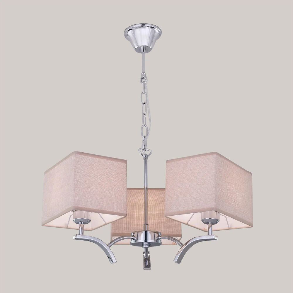 Citilux Эвора Квадро CL460231 Люстра с бежевыми абажурами