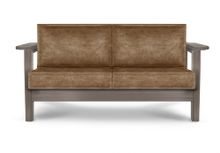 Диван Victory (Grey_bristol,Винилискожа Mahogany,Винилискожа (Mahogany) цвет № 202)