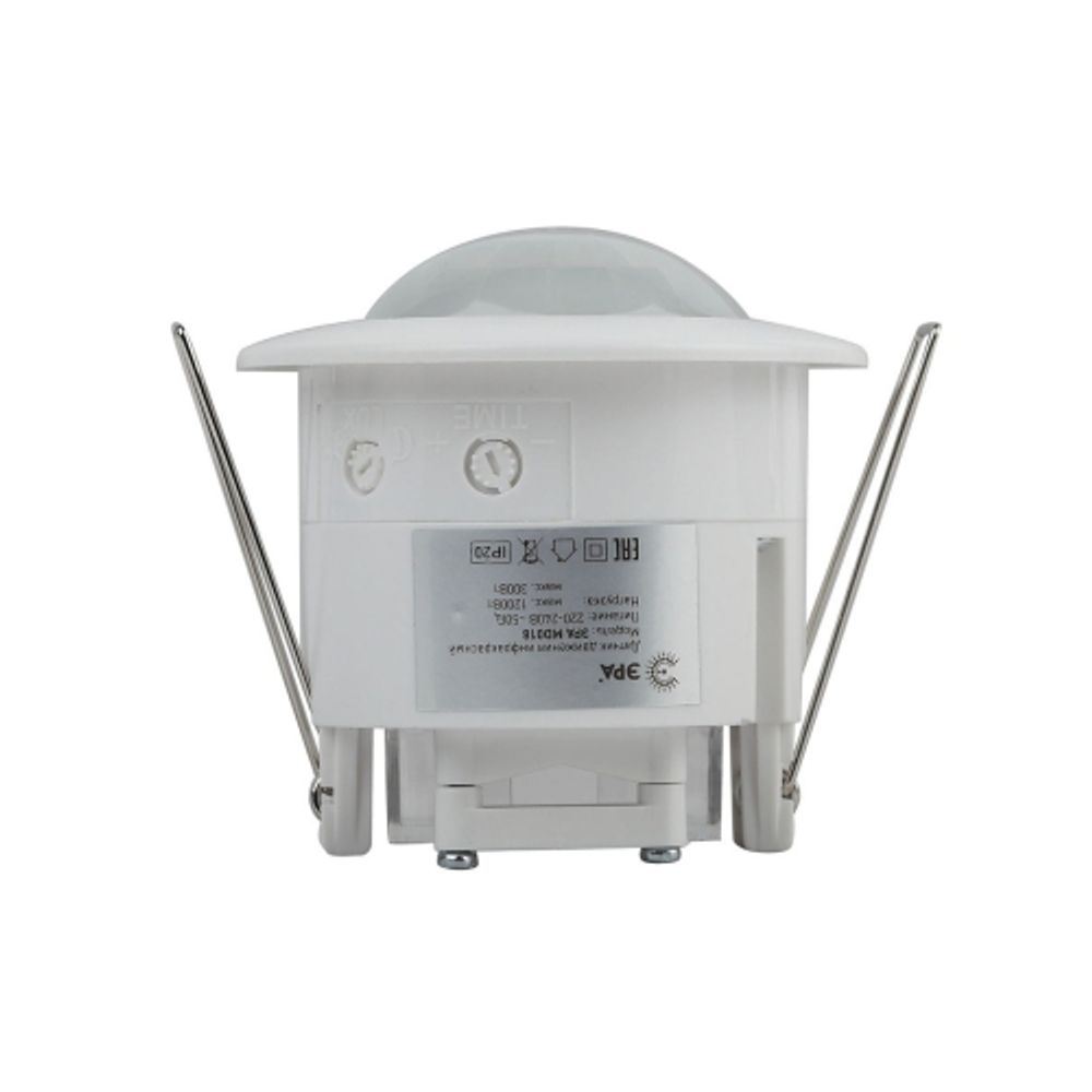 Датчик движения ЭРА MD 018 белый 1200Вт 360° 6М IP20