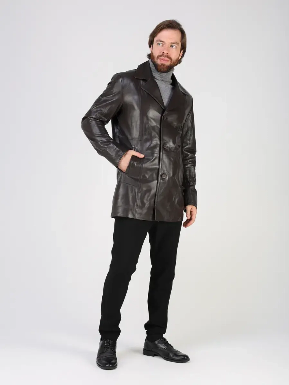 Кожаная куртка демисезонная блейзер пиджак