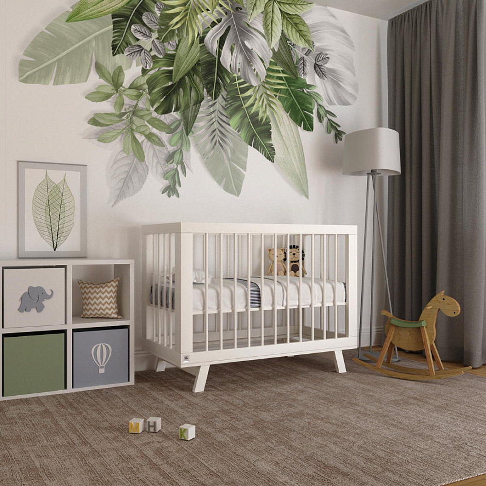 Кроватка детская Lillaland Lilla Aria белый