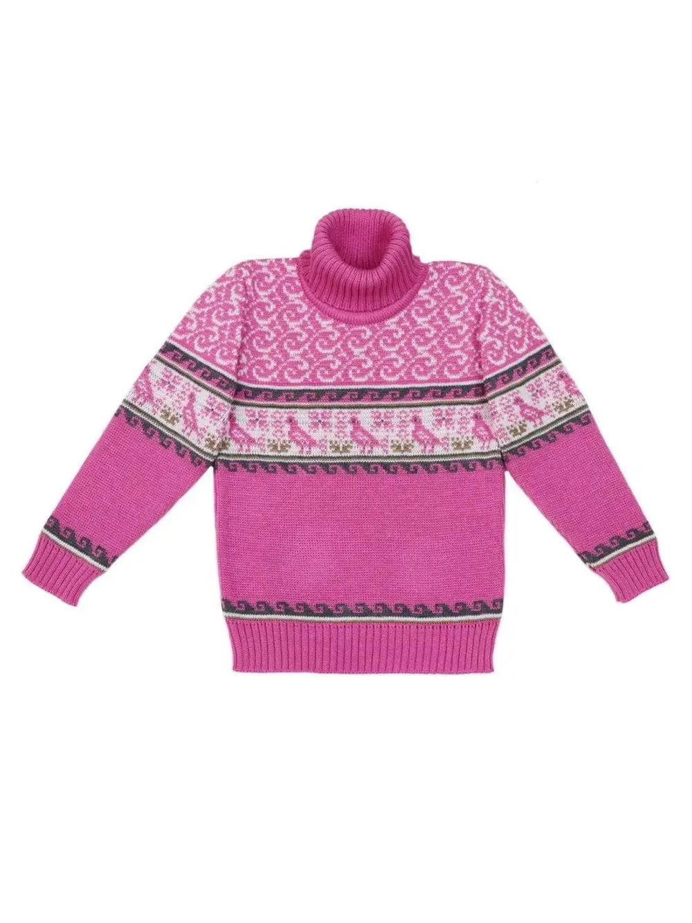 Свитер вязаный с горлом