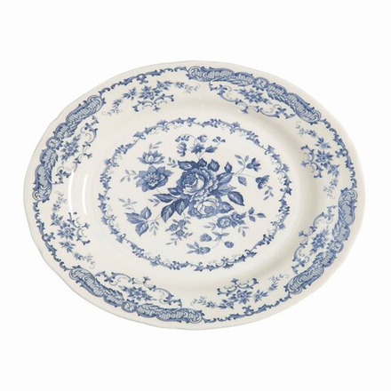 Блюдо овальное Bitossi Home Blue Rose (30.5 см)
