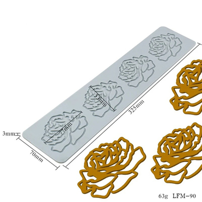 Силиконовый коврик для декора "Роза" LFM-90