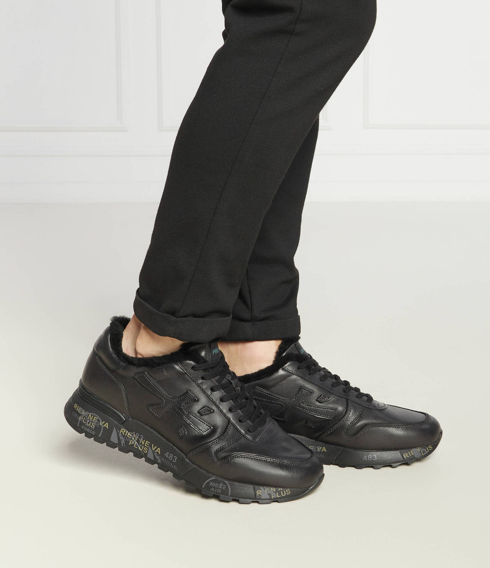 Кожаные кроссовки mick Premiata - черный(MICK)