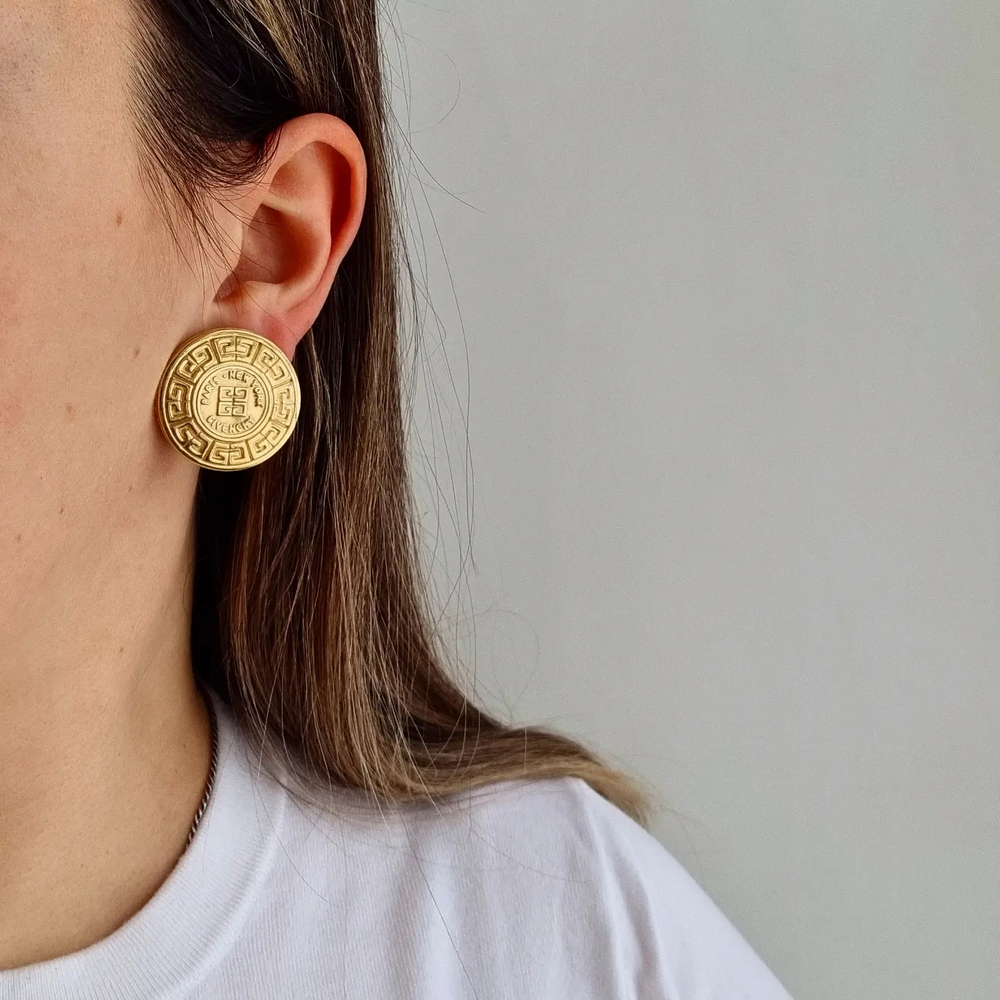 Клипсы монетки Givenchy