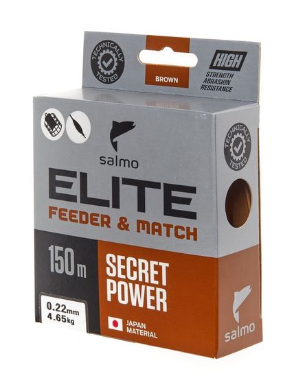 Леска монофильная Salmo Elite FEEDER &amp; MATCH 150 м, 0,22 мм