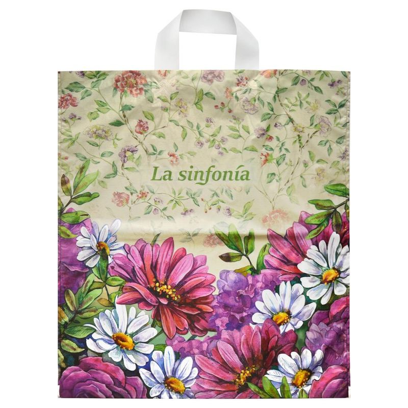 Пакет петлевая ручка Россия 38*42 см 40 мкм ПНД Симфония  1 шт/уп 500 шт/кор