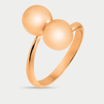 Кольцо из розового золота 585 пробы без вставки для женщин (арт. 03465)
