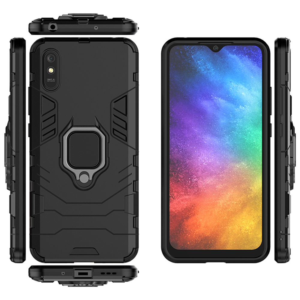 Противоударный чехол с кольцом Panther Case для Xiaomi Redmi 9A