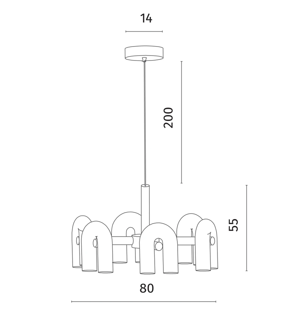 Подвесная люстра Divinare TWINS 1092/34 PL-30