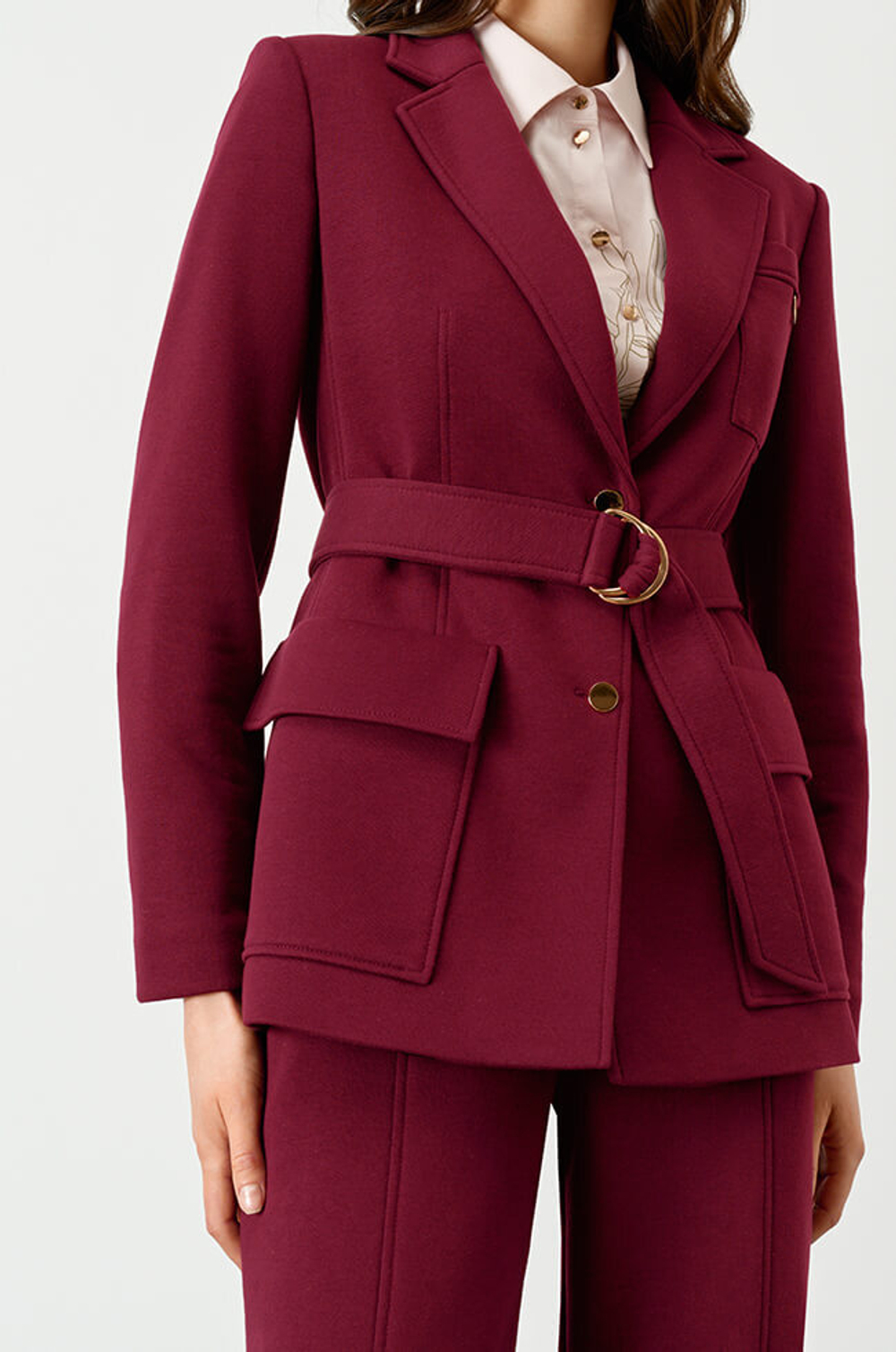 1804 Жакет женский (винный)