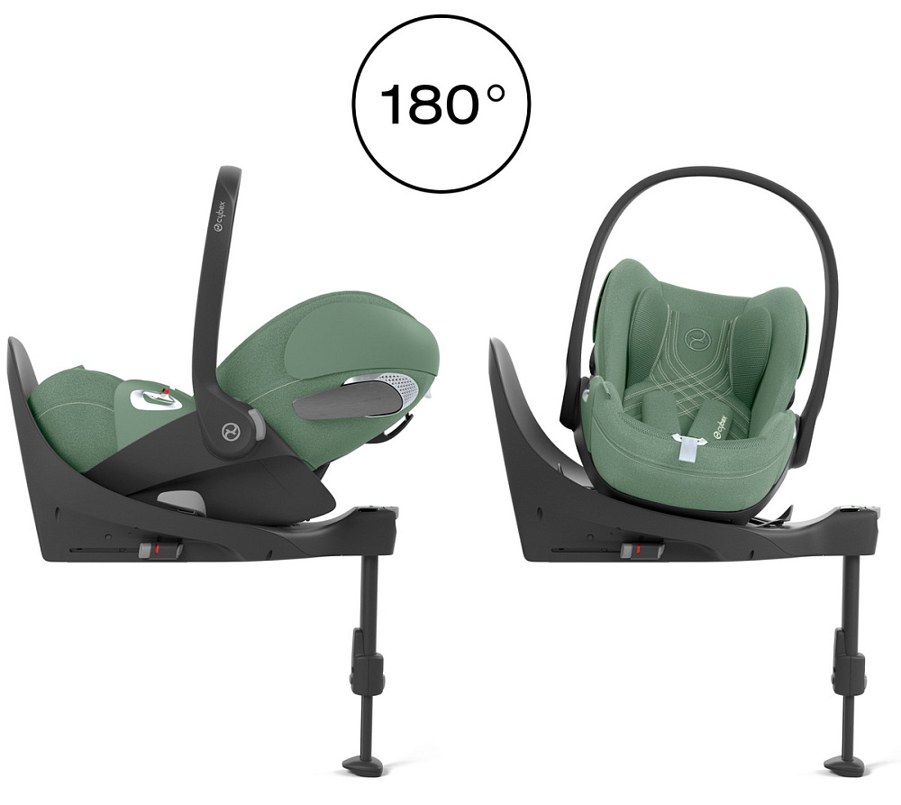 Коляска Cybex Balios S Lux TPE complete Cloud T Leaf Green Plus Base T 4 в 1 Chocolate Brown с дождевиками