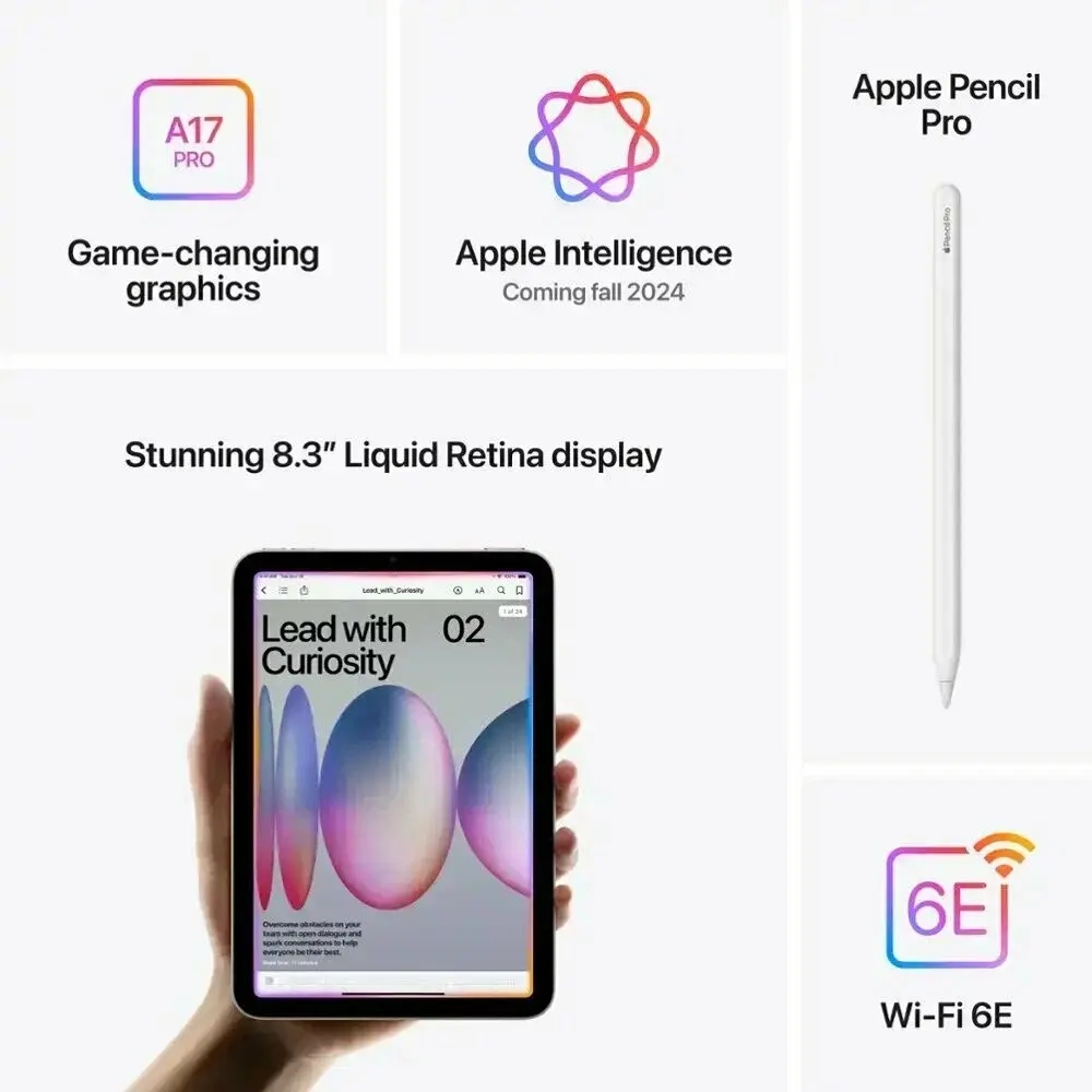 Планшет Apple iPad mini (2024) 512 ГБ LTE, сияющая звезда