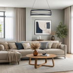 8103/38L LEDIO LN25 212 черный/черный металл/металл Люстра подвесная LED 38W 3000-6000К 220V FELISITI