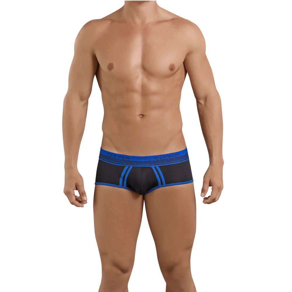 Мужские трусы хипсы черные Clever Moda Lovely Piping Brief 539811