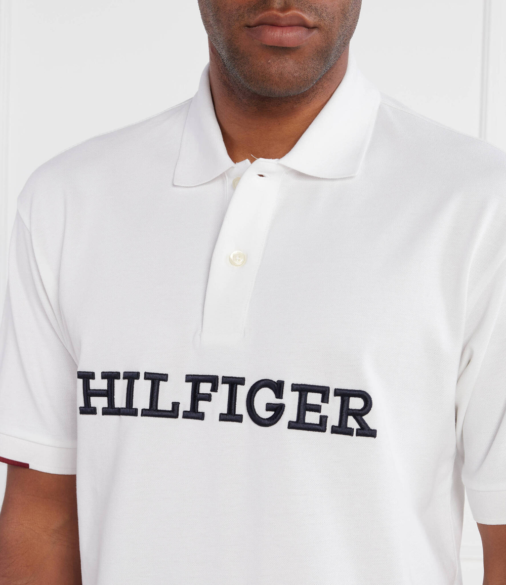 Поло MONOTYPE STRUC ARCHI Tommy Hilfiger - белый(MW0MW31676)
