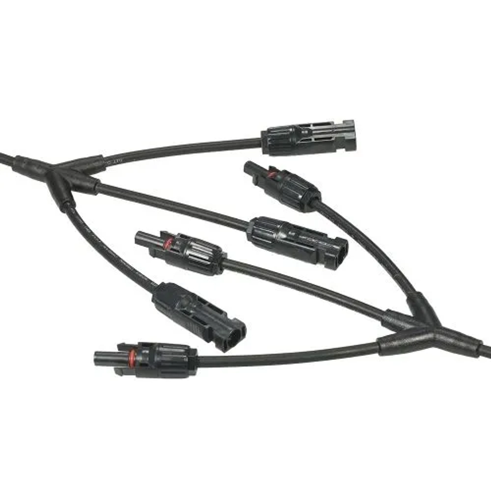 Коннектор MC4 Y-3 Cable [разветвитель для 3-х панелей, комплект из двух разъемов]