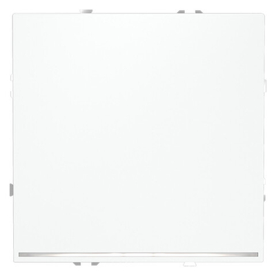 Выключатель встраиваемый VOLTUM S70 одноклавишный с подсветкой 10А, (белый матовый)