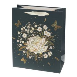 GAEM Пакет подарочный (бумага 230г/м2, блок микс 12шт), L26 W12 H32 см, 4в.