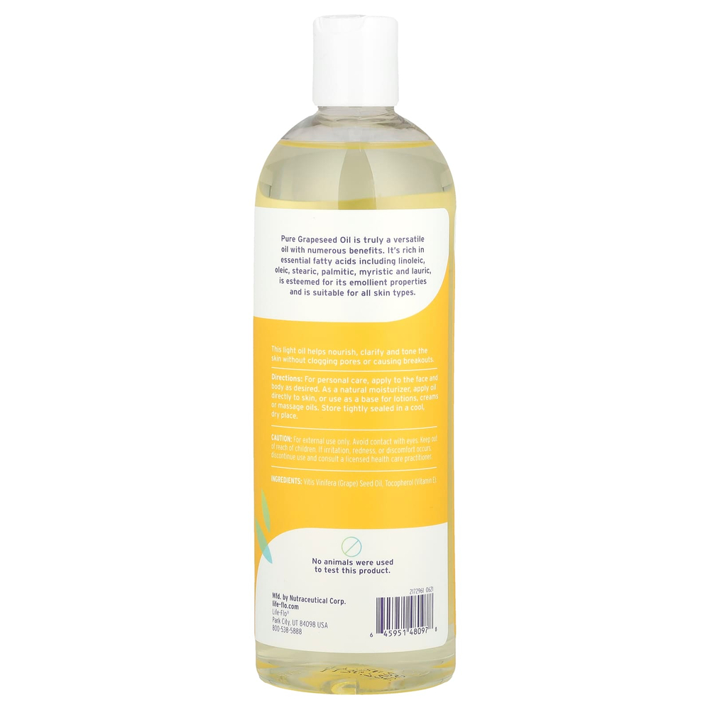Life-flo, чистое масло из виноградных косточек, 473 мл (16 жидк. унций)