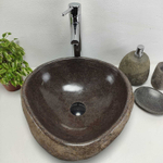 Раковина из речного камня RS-6910 (45*45*16)