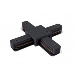 Коннектор питания ЭРА TR-1PA-СX BK для однофазного шинопровода X-образный черный