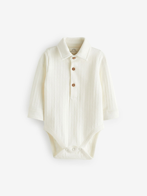 Боди с длинным рукавом для малышей Next 151-733, Белый