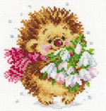 "Весенний ежик"-0-89 вышивка