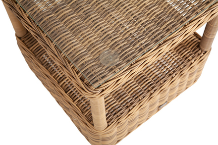 "Форио" столик кофейный из искусственного ротанга, цвет соломенный