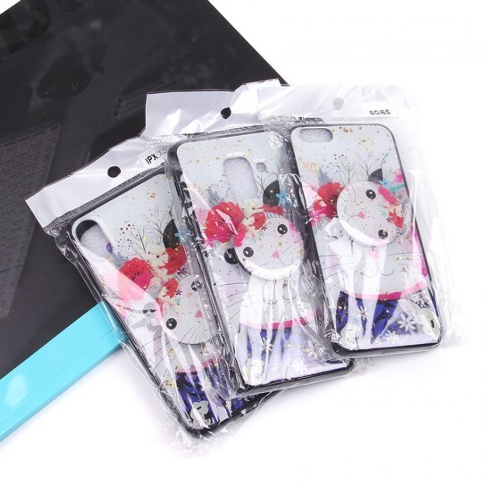 Чехол ТПУ с попсокетом для Huawei Nova 3, 010896