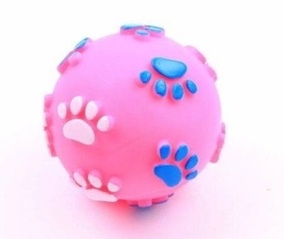 Игрушка для собак виниловая пищащая "Мяч", 6 см