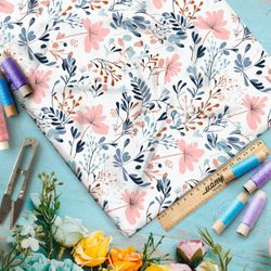 Ткань Ниагара Софт цветочные этюды