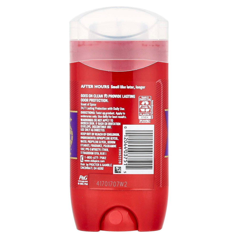 Old Spice, Дезодорант для нерабочих часов, со специями, 85 г (3 унции)